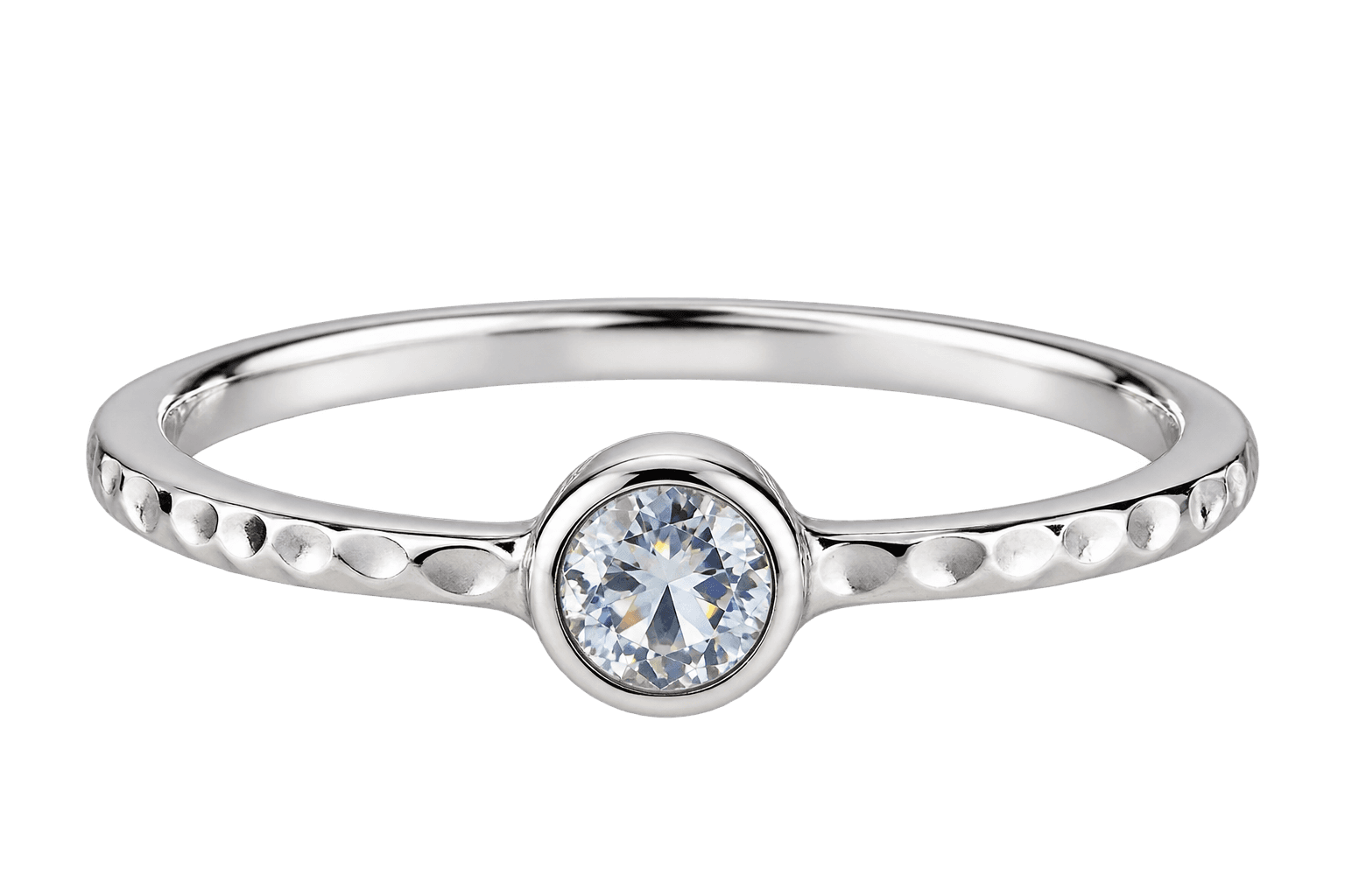 Classic Halo Solitaire Ring