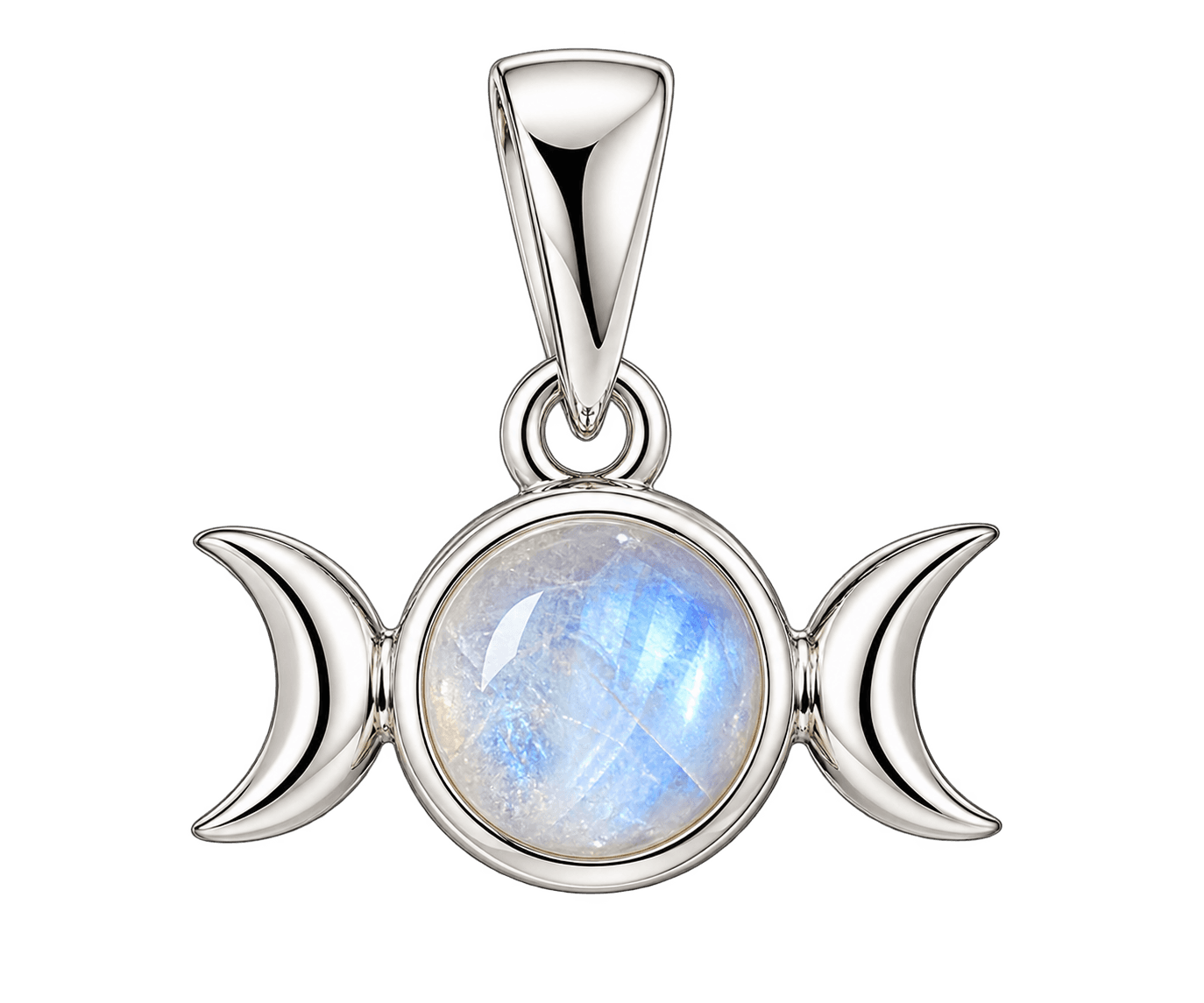 Celestial Triple Moon Pendant