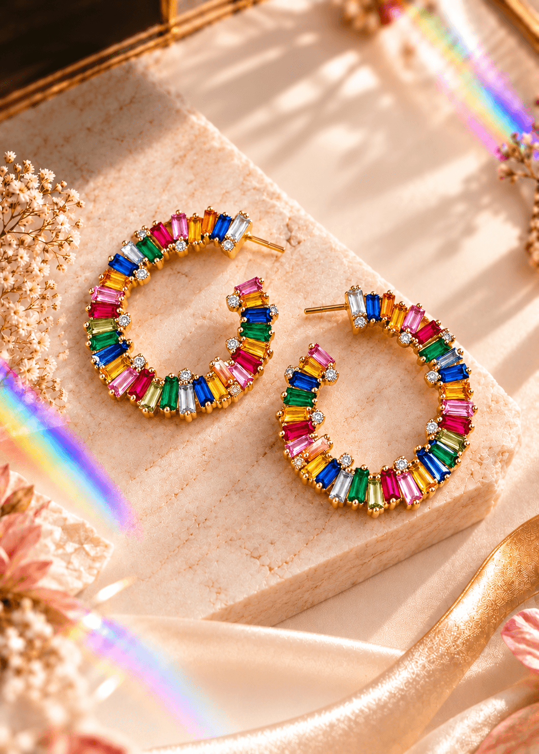 π Rainbow Radiance Earrings