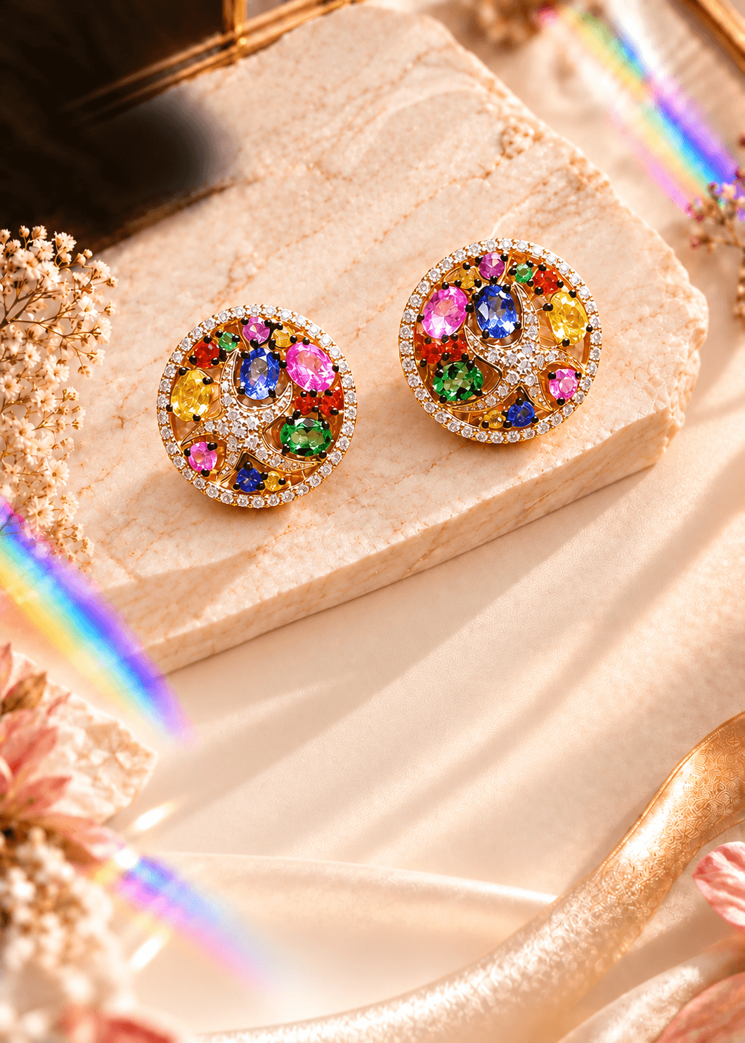 Rainbow Aura Earrings π